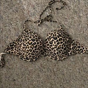 Cheetah Print Bikini Top